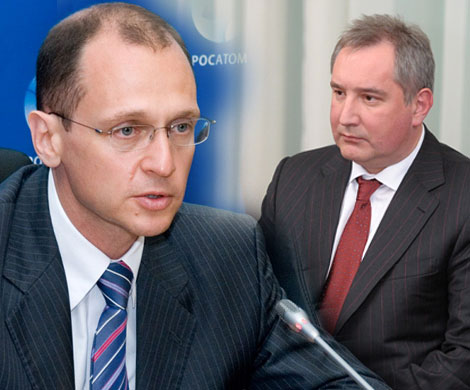 Кириенко и Рогозин, коллаж "Века"