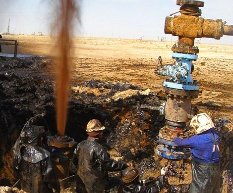 Нефтяники пустили фонтан