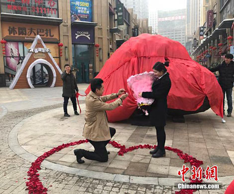 Китаец подарил своей невесте 33-тонный камень за один миллион юаней