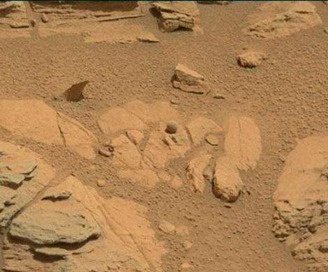 Марсоход Curiosity обнаружил на Красной планете светофор и бейсбольный мяч