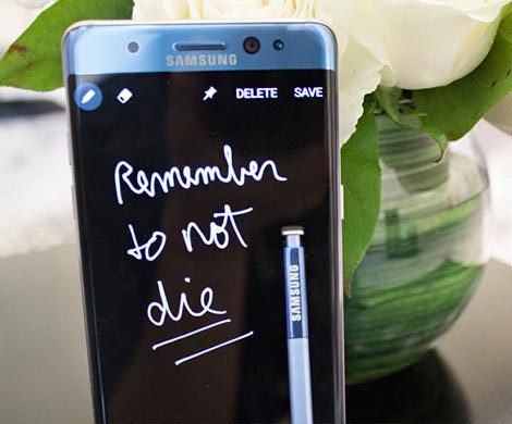 Samsung назвал причины возгораний Note 7