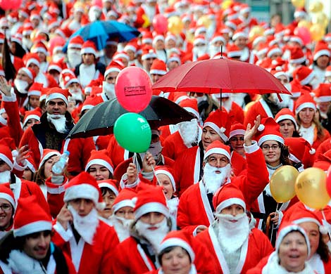 В Дании в разгар лета прошел конгресс Санта-Клаусов 