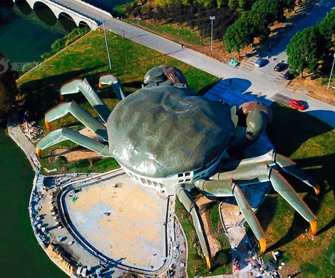 В Китае строят музей в виде гигантского краба