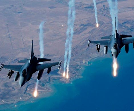 Американская авиация разбомбила сирийское поселение