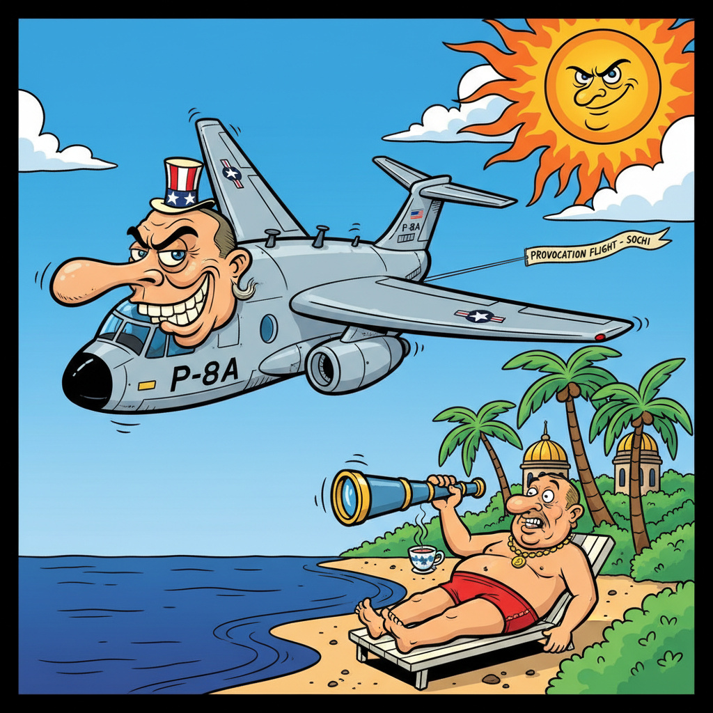 Американский разведчик P-8A Poseidon совершил провокационный полет у Сочи