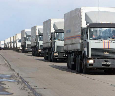 Гуманитарные продукты из РФ встали у Киева поперек горла