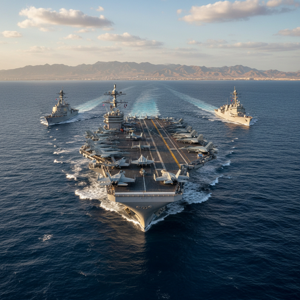 Авианосец Gerald R. Ford срочно перебрасывают на Ближний Восток