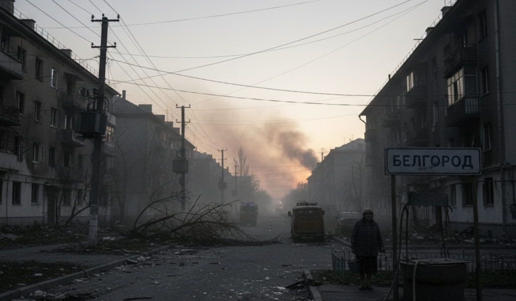 Белгород после ночного обстрела остался без света и воды