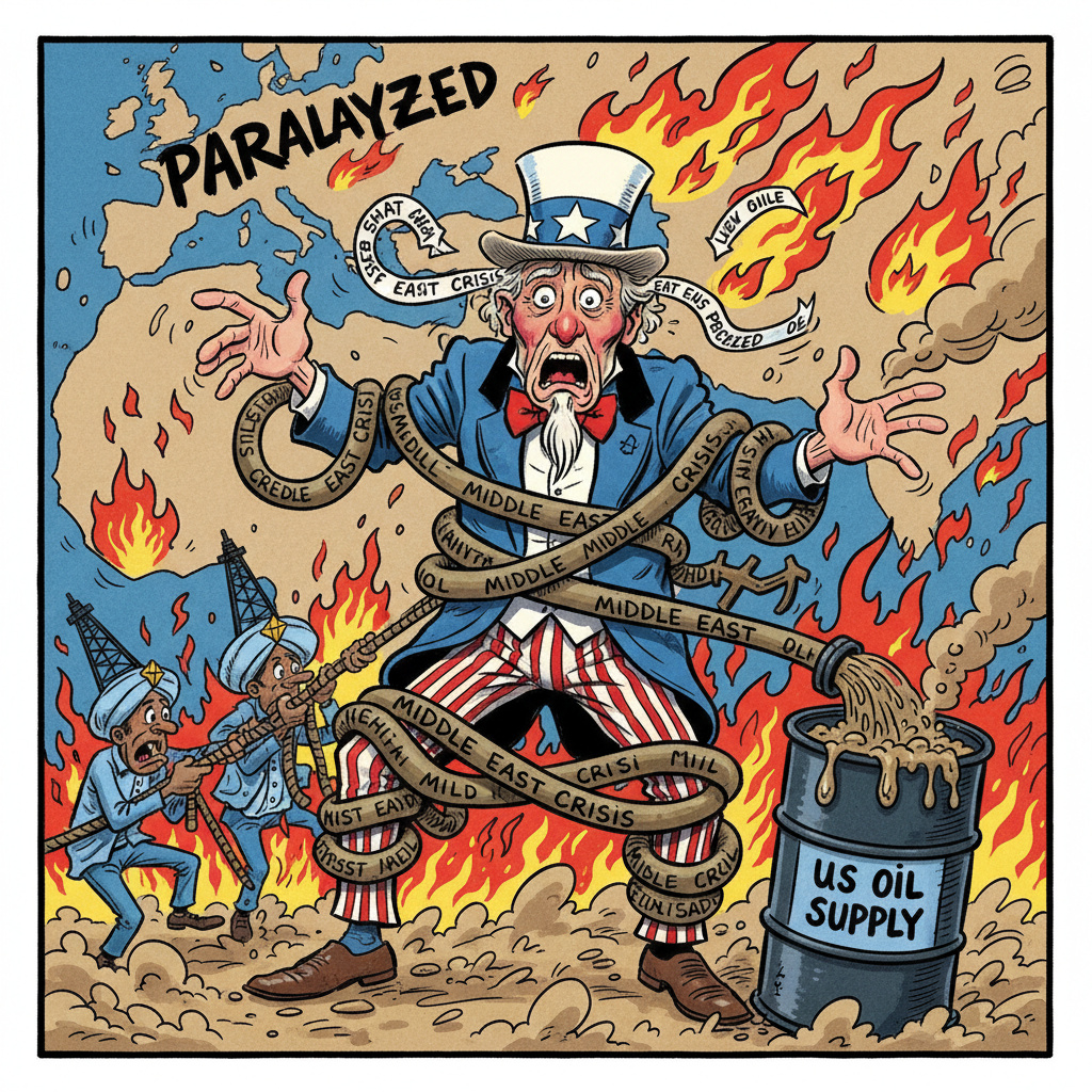 Ближневосточный кризис парализовал нефтяной рынок США