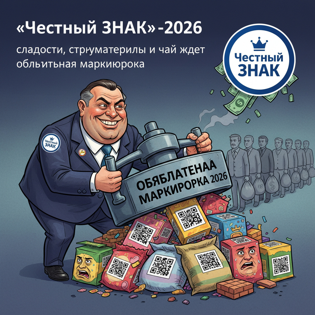 «Честный ЗНАК»‑2026: сладости, стройматериалы и чай ждет обязательная маркировка