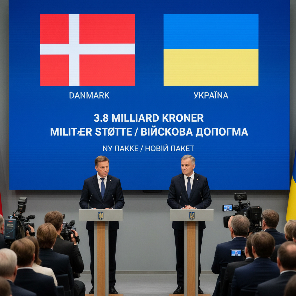 Дания объявила о новом пакете военной помощи Украине на 3,8 млрд крон
