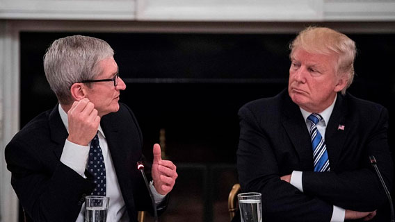 Дональд Трамп о разговоре с генеральным директором Apple