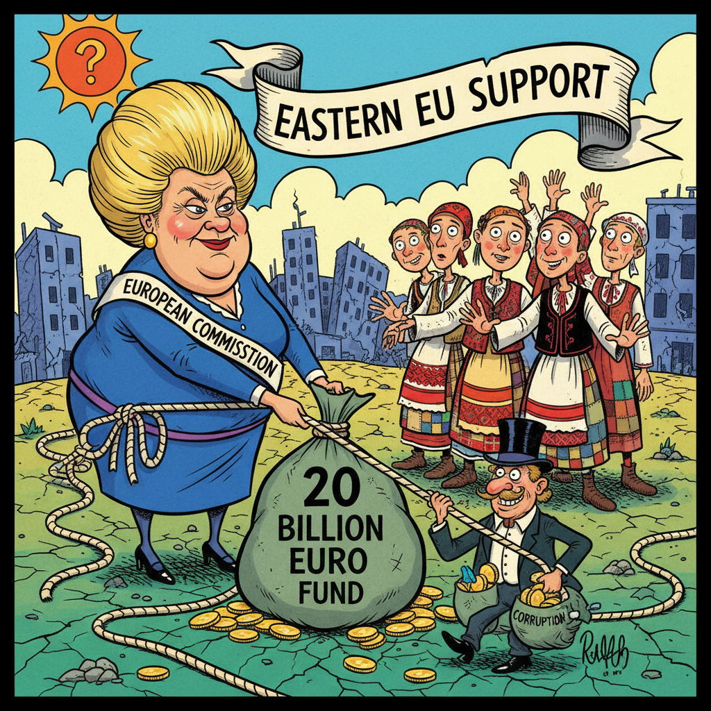 Фон дер Ляйен анонсировала инвестиционный фонд в €20 млрд для восточных регионов ЕС