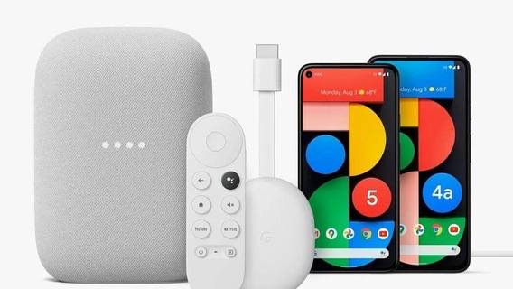 Компания Google представила 5G смартфоны Pixel, смарт-колонку Nest Audio и медиаплеер Chromecast 