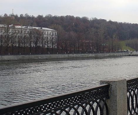 Иномарка упала в реку в центре Москвы
