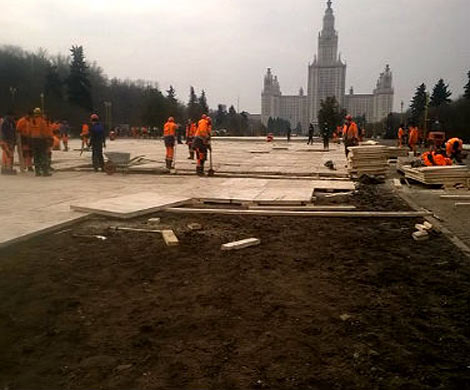 Исторического цветника перед МГУ больше нет