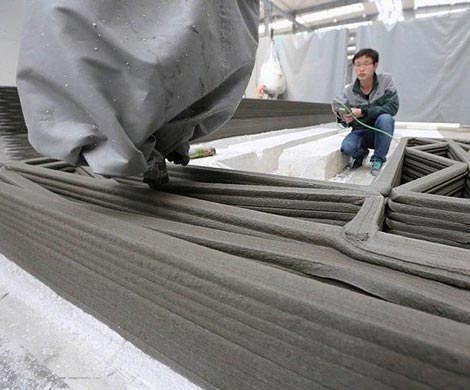 Китай начал строить дома по 3D-технологии