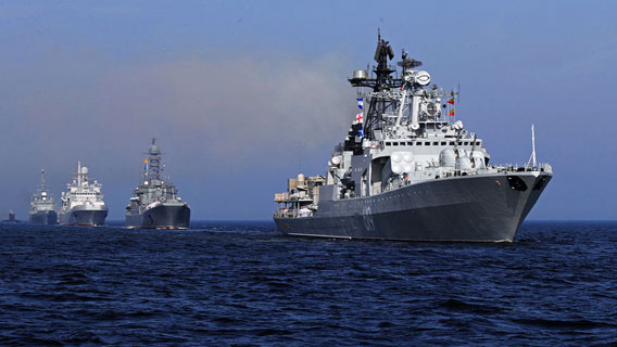 Королевский флот сопроводил девять российских военных кораблей из вод Великобритании