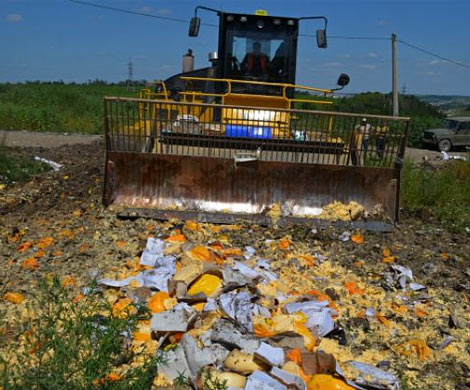 Крым взялся уничтожать санкционные продукты