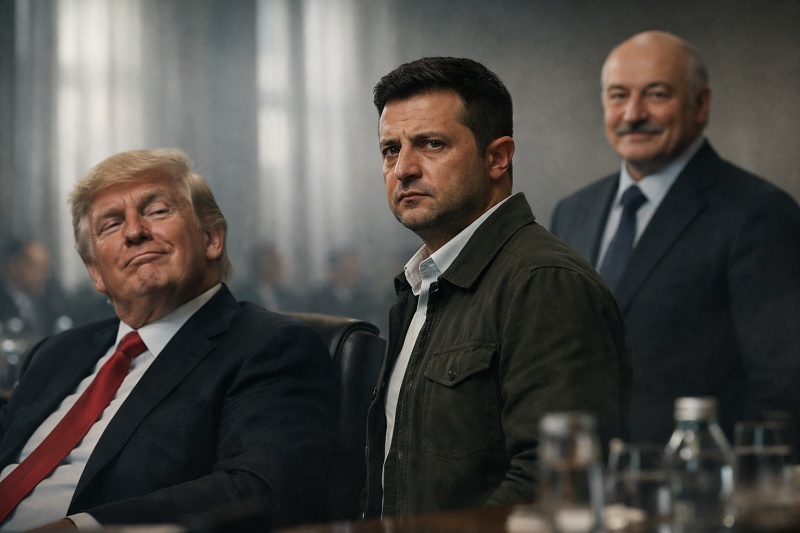 Лукашенко: «Я же не Володя Зеленский, который побежит к Трампу просить деньги или оружие»