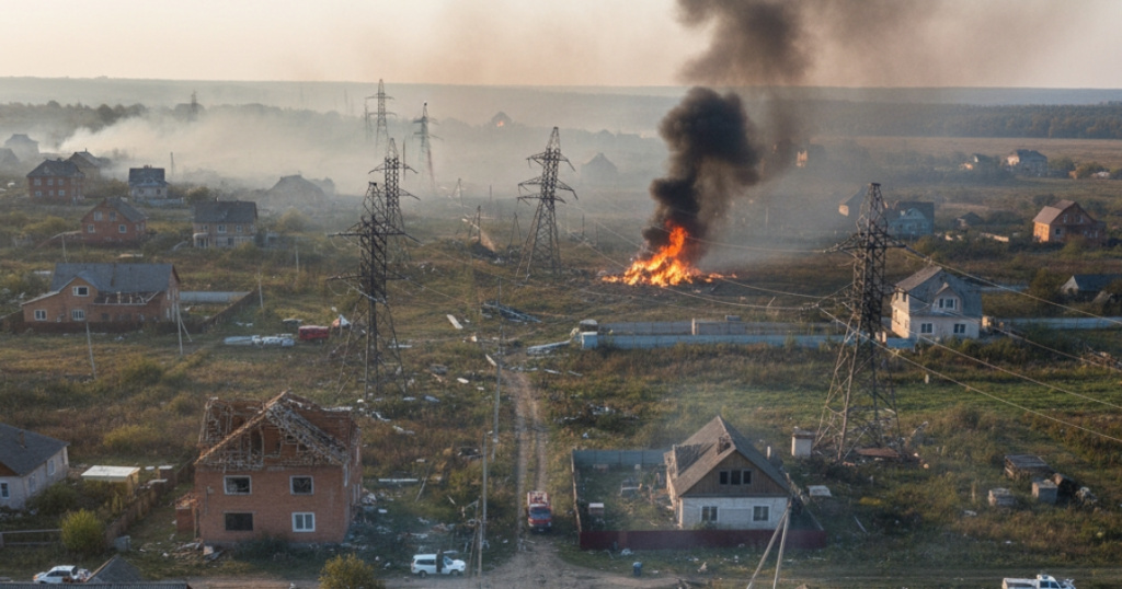 Массовая атака дронов на юге России повреждены дома и ЛЭП