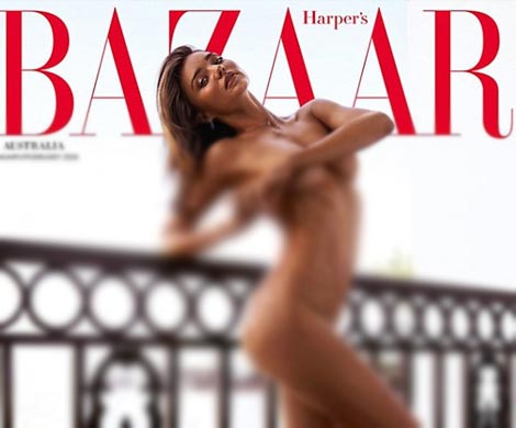 Миранда Керр разделась для обложки Harper's Bazaar