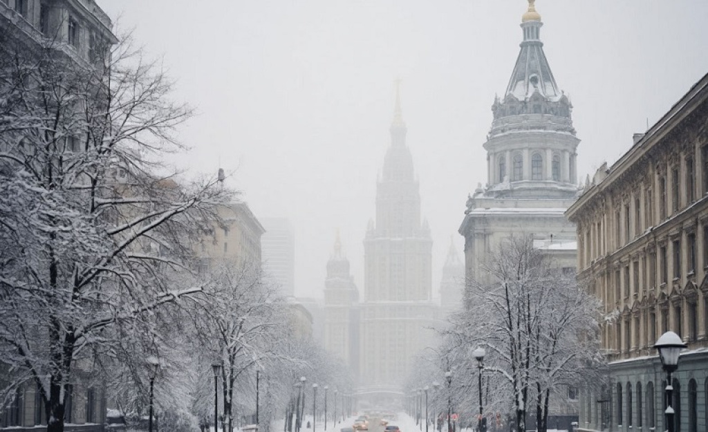Московские дворники ведут круглосуточную борьбу на снежном фронте