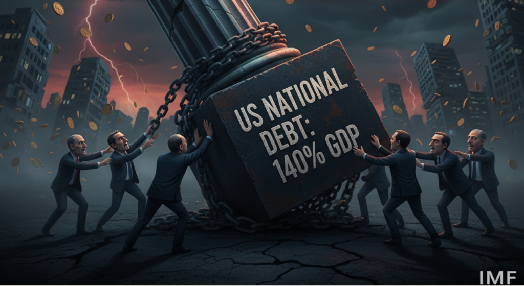 МВФ предупреждает: долг США в 140% ВВП угрожает всей мировой экономике