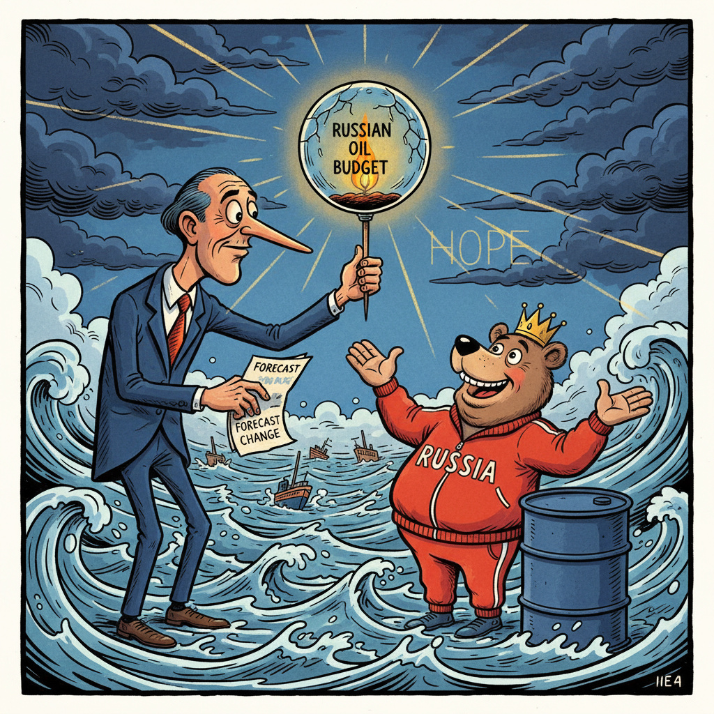 МЭА меняет прогноз давая хрупкую надежду нефтяному бюджету России