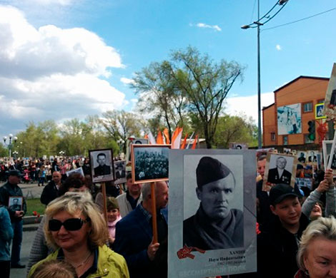 На акции «Бессмертный полк» в Абакане задержали четырех провокаторов