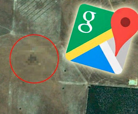 На картах Google Maps зафиксировали огромный НЛО