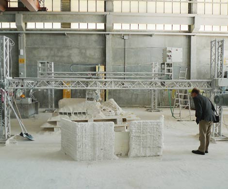 На Марсе 3D-принтер построит исследовательские базы из песка