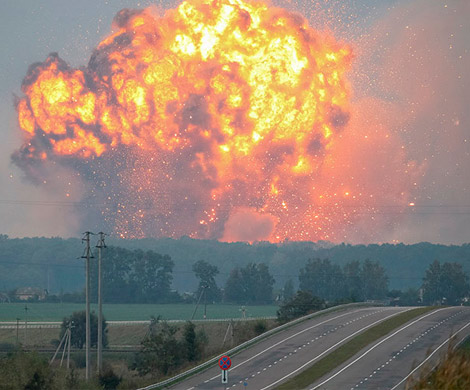На складе боеприпасов под Винницей взорвалось больше снарядов, чем ВСУ истратили в Донбассе‍