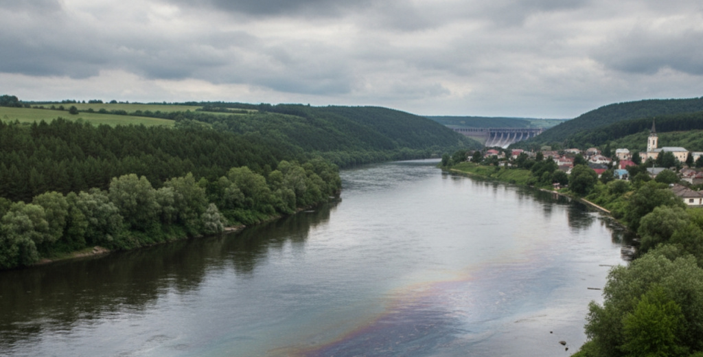 Нефтяное пятно на Днестре угрожает водоснабжению Молдовы