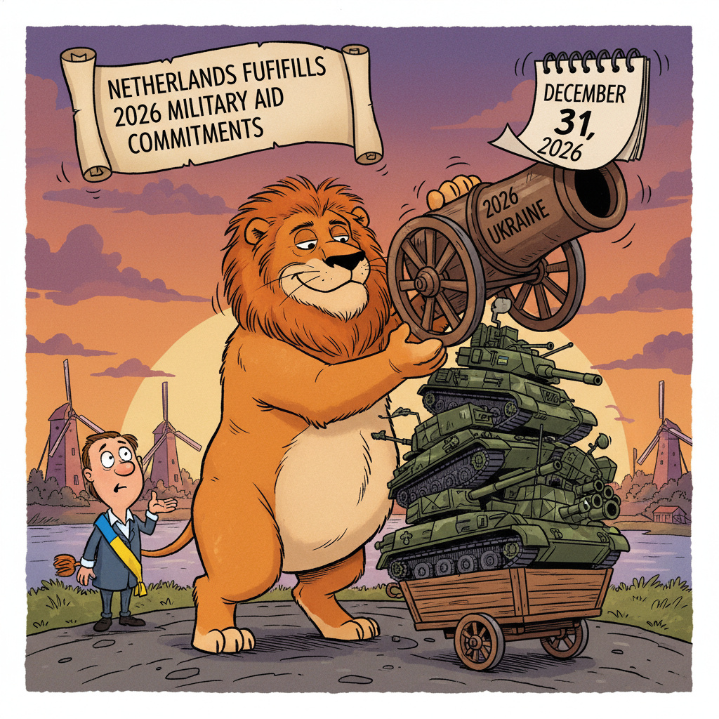 Нидерланды завершают выполнение обязательств по военной помощи Украине на 2026 год