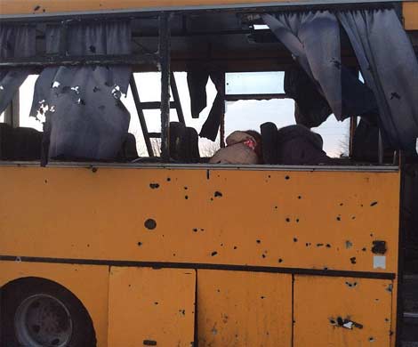 ОБСЕ: автобус под Волновахой расстреляли из «Града»