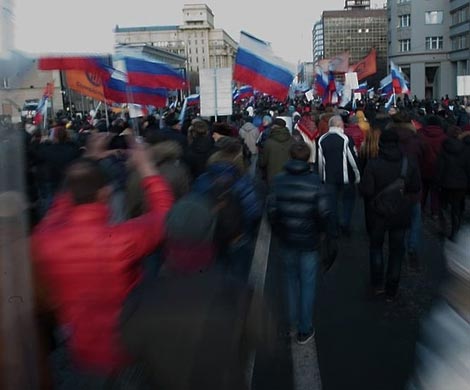Оппозиционеры прогулялись по Москве без эксцессов