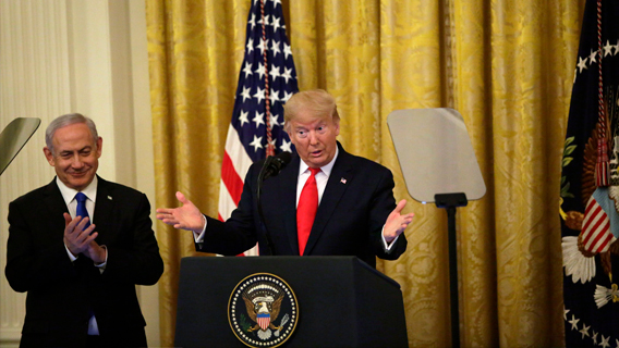 Палестина осудила мирный план Трампа по урегулированию ближневосточного конфликта