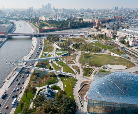 Парк "Зарядье" вошел в шорт‐лист архитектурной премии WAF