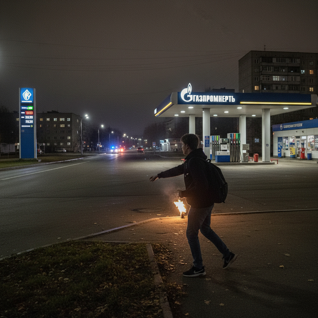 Подросток в Электростали поджёг АЗС по указанию неизвестных из мессенджера