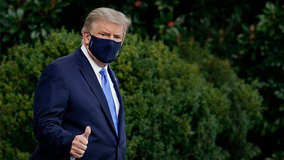 После трех недель в госпитале Дональд Трамп снова вернулся в Белый дом