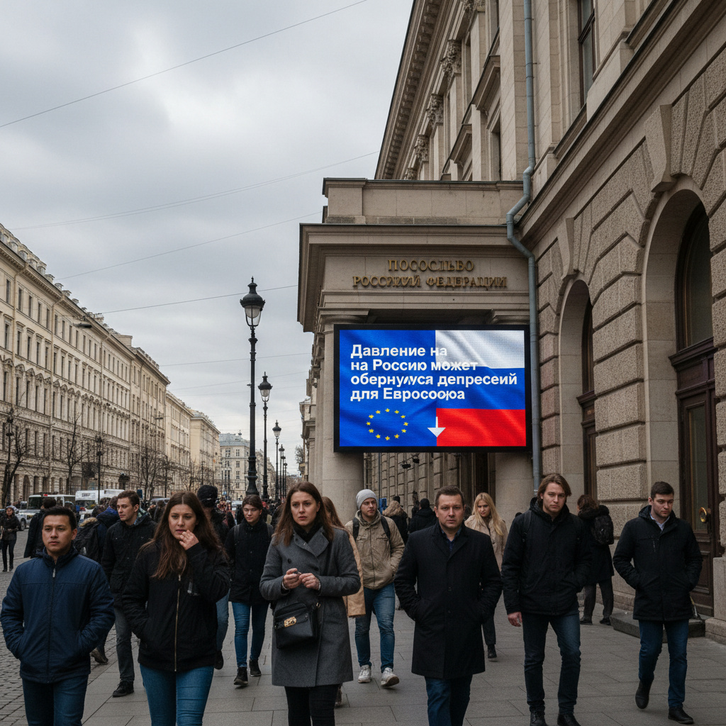 Посольство РФ: давление на Россию может обернуться депрессией для Евросоюза