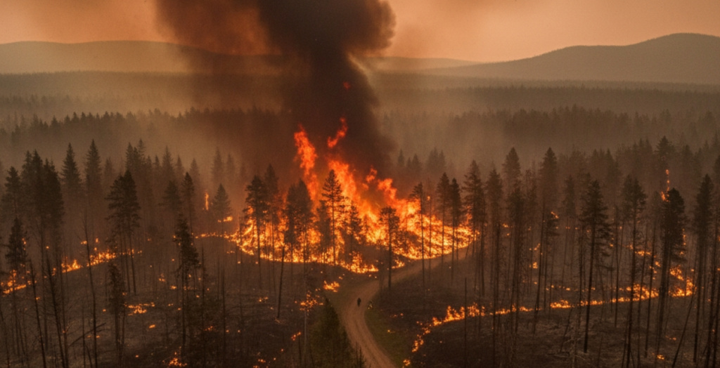 Пожары в Приморье за сутки охватили почти 1,4 тысячи гектаров