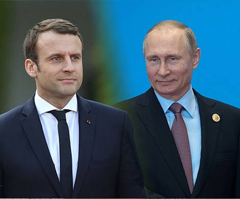 У Путина состоялся разговор с Макроном 