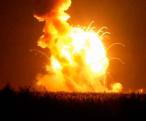 Ракета Antares взорвалась на взлете