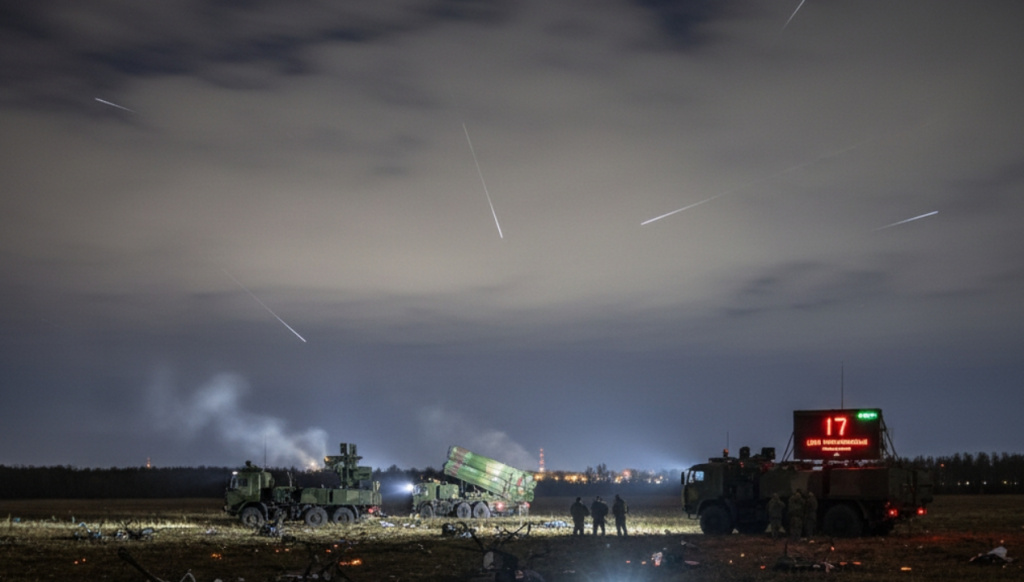 Российская ПВО за ночь уничтожила 17 украинских дронов