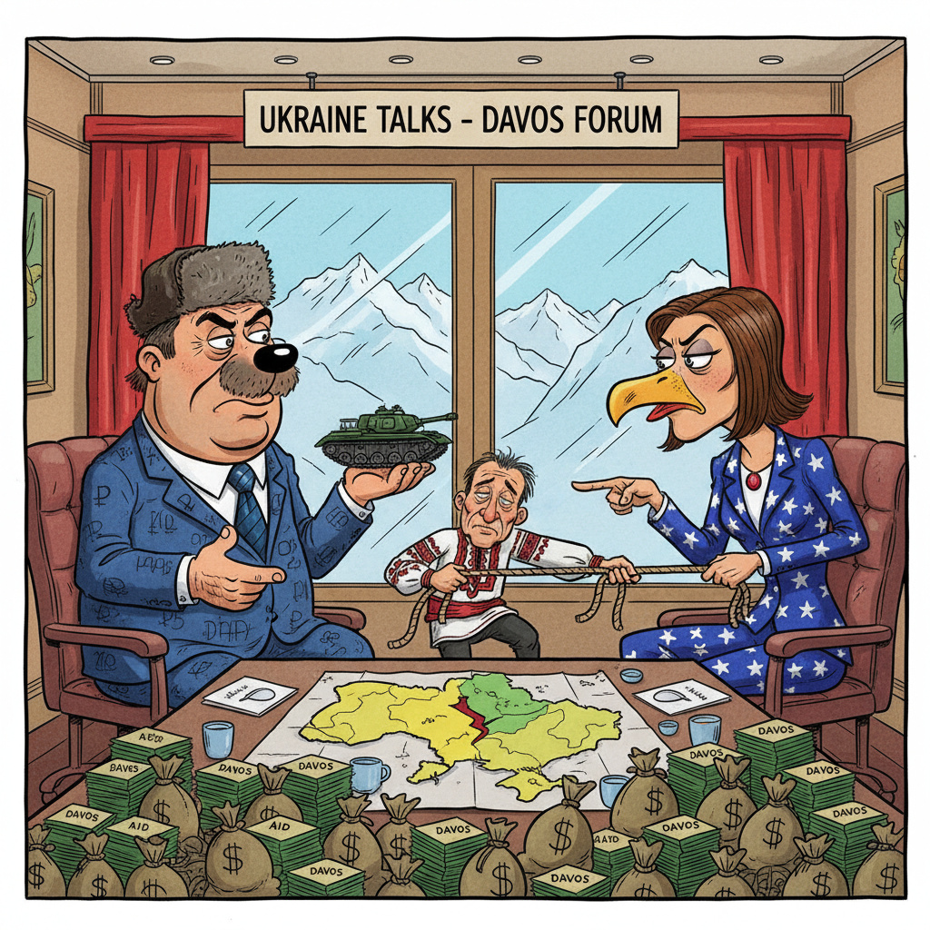 Российские и американские представители обсудят Украину в Давосе