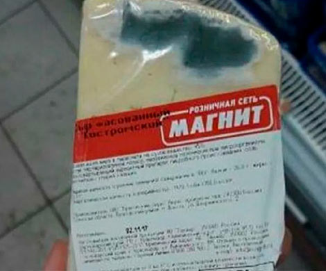 Российский «Дор блю»: в ростовском «Магните» нашли сыр с мохнатой плесенью