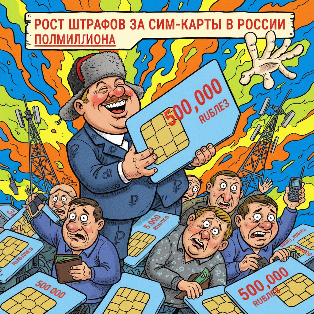 Рост штрафов за сим-карты в России достиг полумиллиона