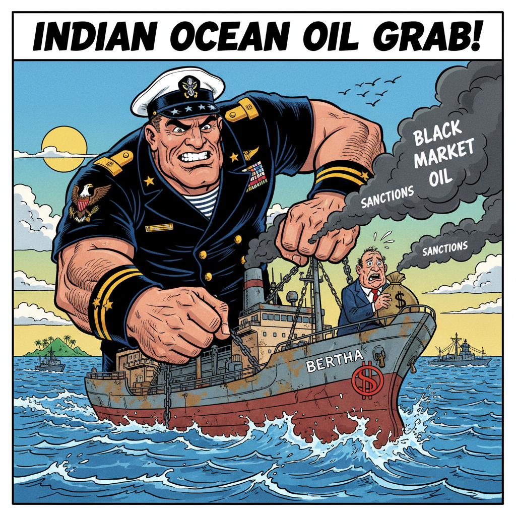 Силы США задержали в Индийском океане танкер Bertha, находившийся под санкциями